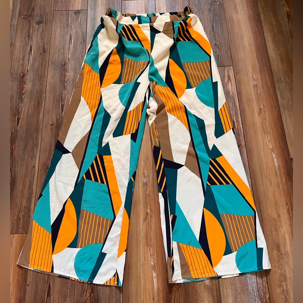 High-Waisted Retro Wide-Leg pants